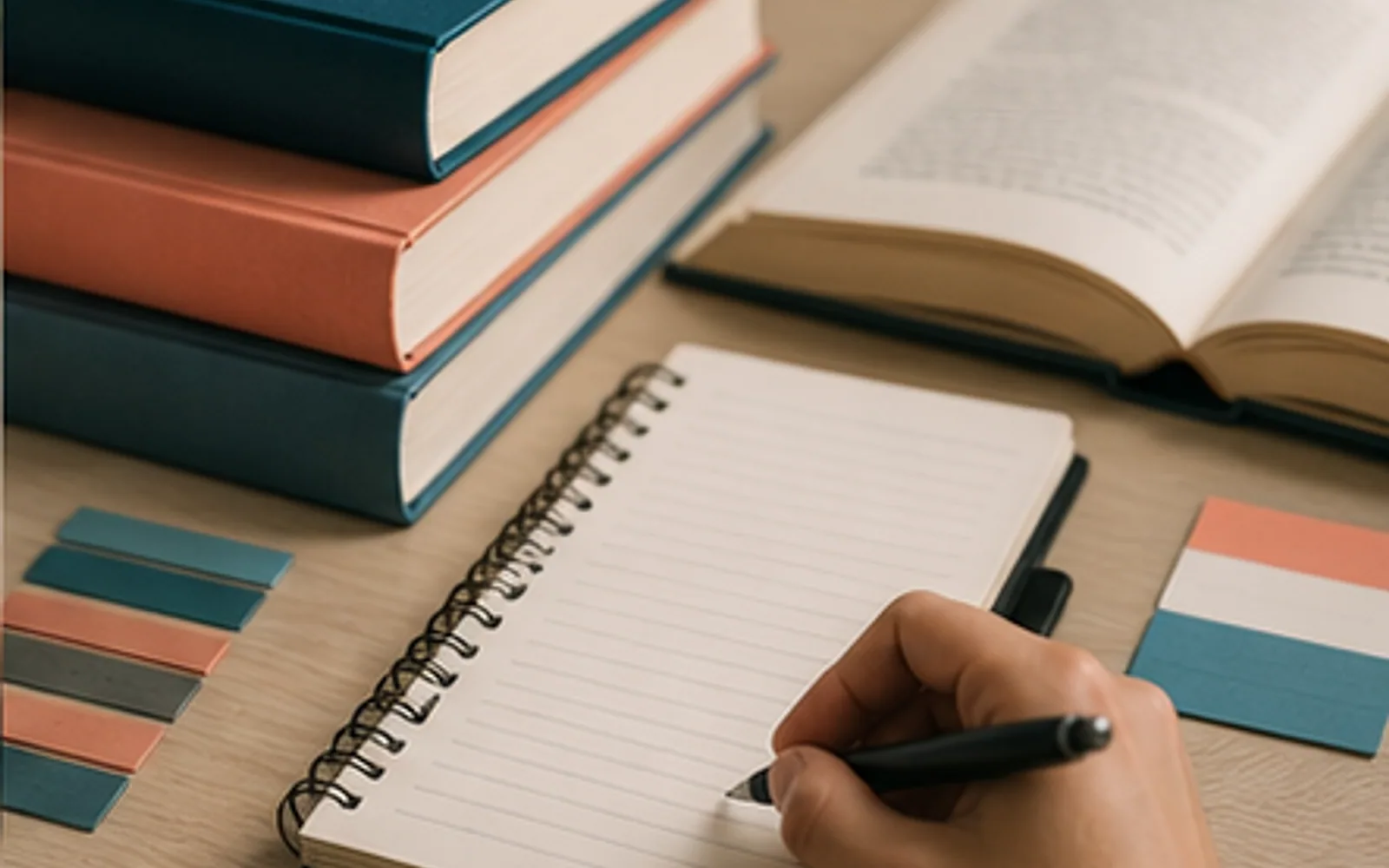 Livro, fichamento e documento acadêmico conectados para organizar citações e autoria no TCC