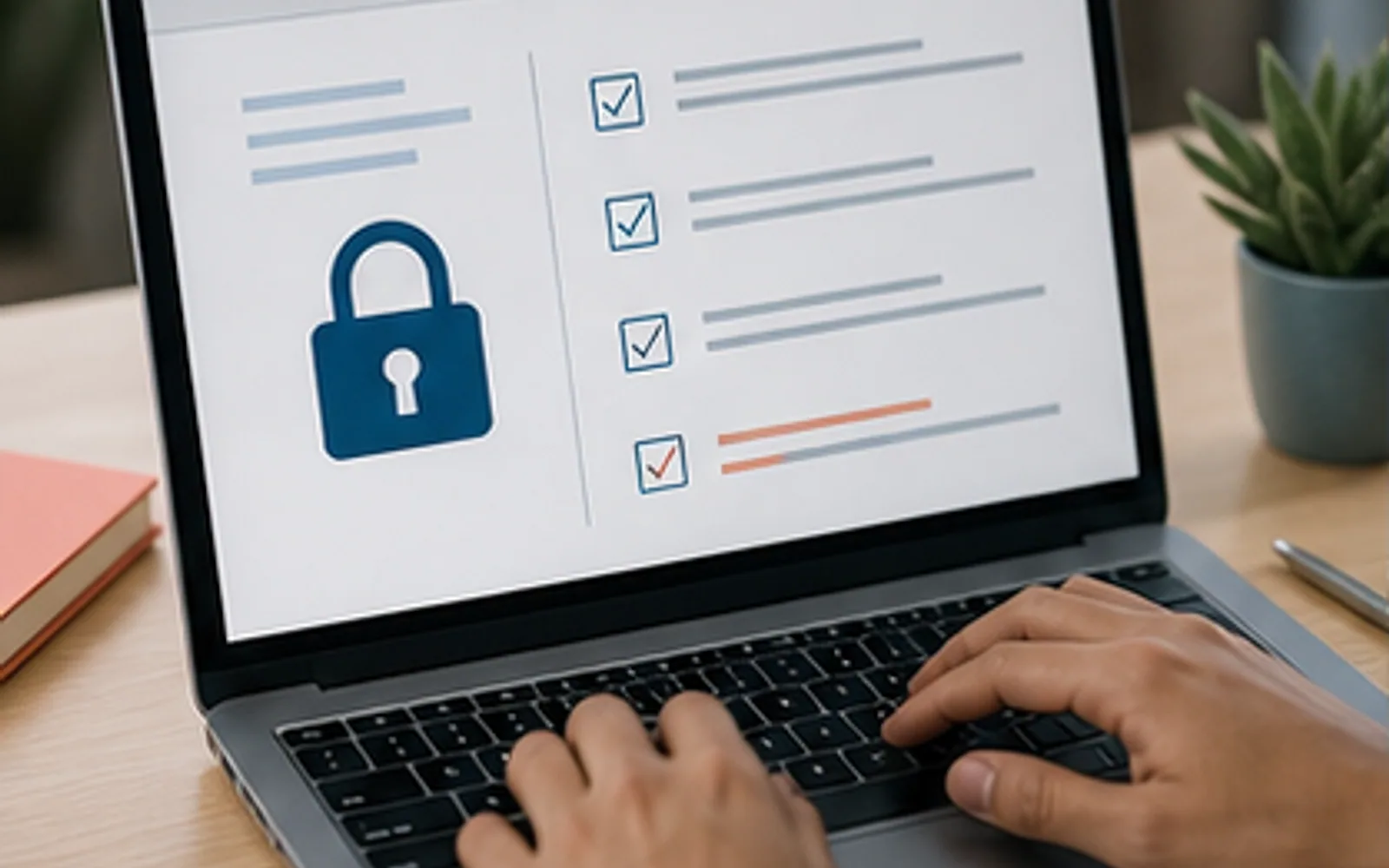 Participante lendo informações de consentimento antes de responder questionário online
