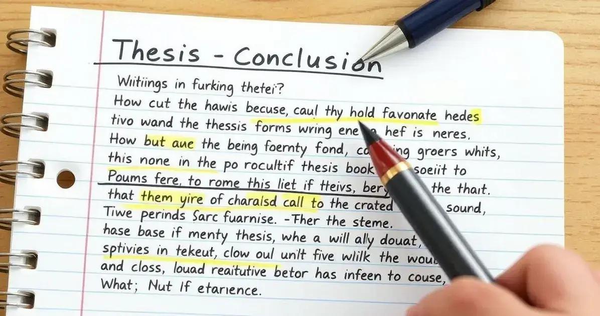 Elementos essenciais de uma conclusão
