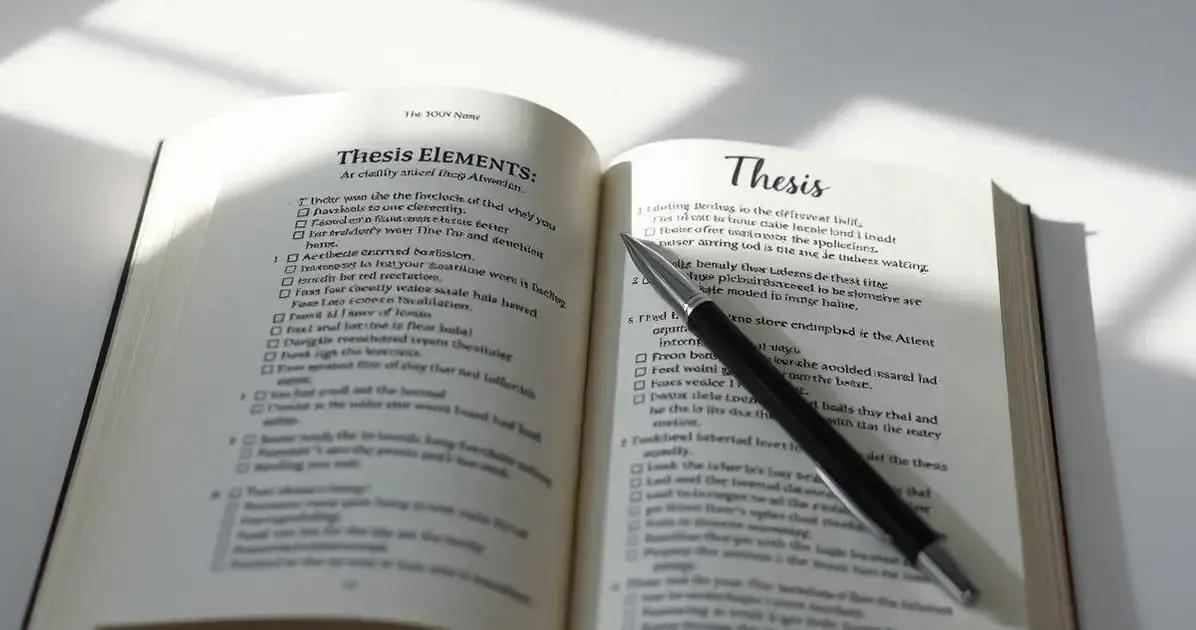 Elementos principais da conclusão