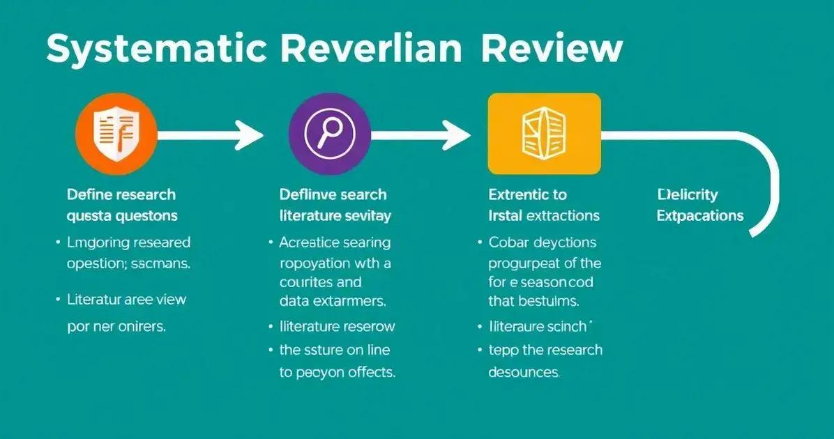 Etapas para realizar uma pesquisa de revisão sistemática Etapas para realizar uma pesquisa de revisão sistemática