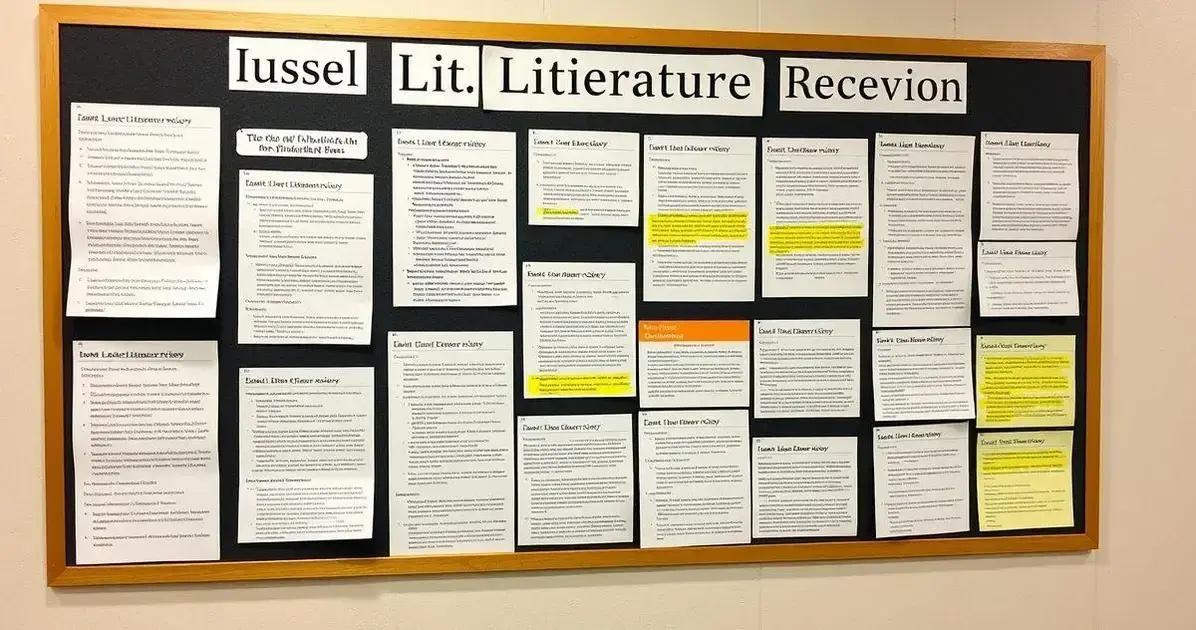Exemplos de Revisão de Literatura bem-sucedida